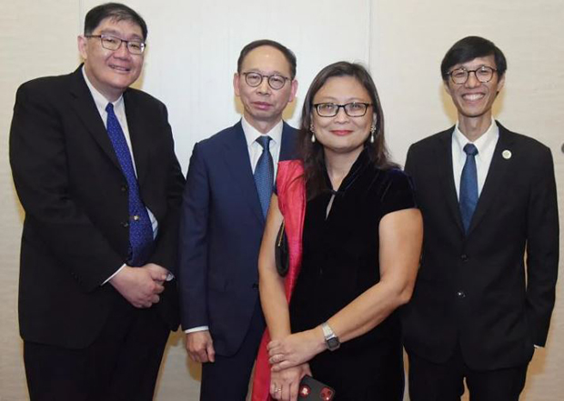  From left) Associate professor Ng Kee Chong, Clinical professor Chan Choo Meng, Associate professor Lim Poh Lian and Professor Marcus Ong Eng Hock. ST PHOTO DESMOND WEE 