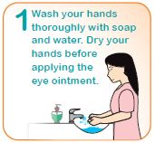 How to apply eye ointment step 1