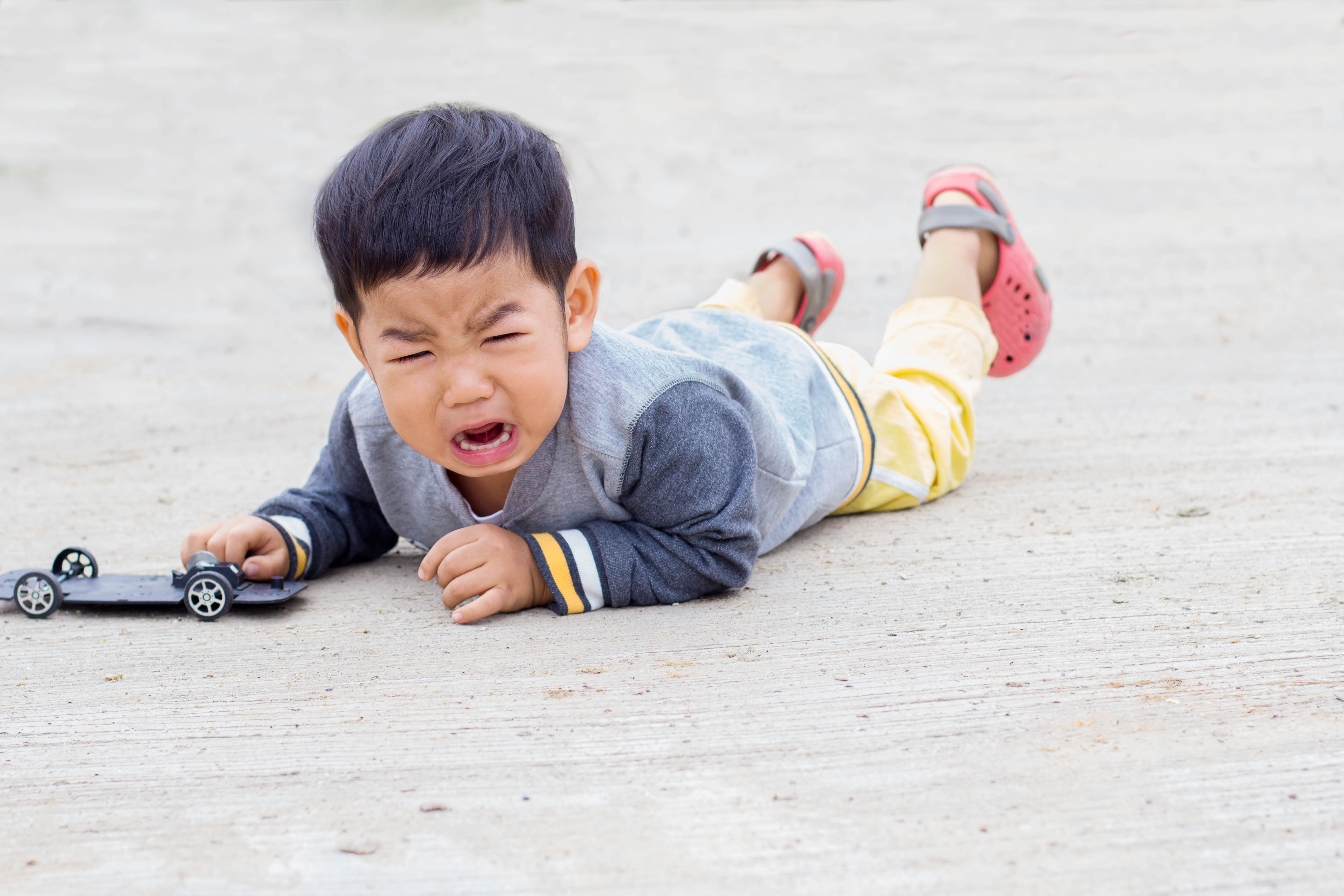 Injuries in young children are caused by falls while learning to walk or during play